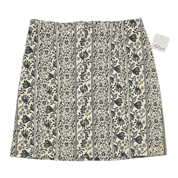 Free People Modern Femme Novelty Denim Skirt Size 0 - Picture 1 of 14